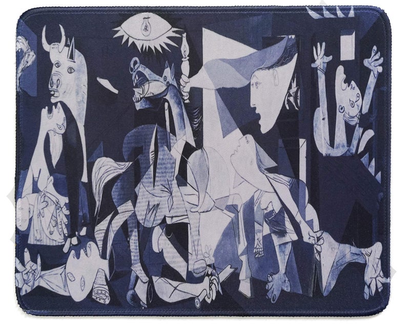 Tina Art 12x10 Inch Picasso Guernica Art Cool Office Mouse Pad Non Slip Rubber Mouse mat - Image 1